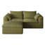 Upholstered 68.9 " Linen Sectional