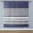 Twin Bedroom With Blue Striped Comforter And Grey Sheets Bedding - Heart Pillow