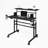 Rolling Writing Desk with Height Adjustable Desktop and Moveable Shelf-42198071