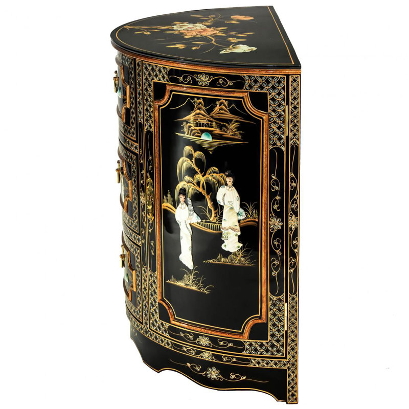 Abigahil Solid Wood Accent Cabinet