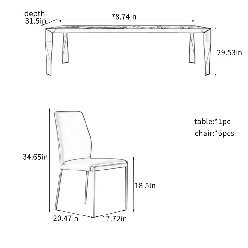 Ensembles de table à manger modernes et durables.