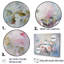 «Pink Roses Farmhouse Charm I - Roses», ensemble de reproduction d'art mural-107737552-107737554