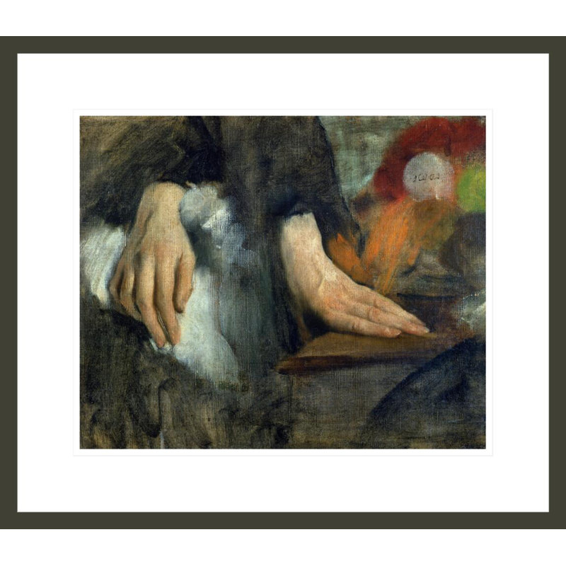 «Study of Hands» par Edgar Degas, impression giclée sur cadre, H 17,75 po x l 20,38 po