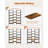 Bookshelf, Bookcase with Open Display Shelves, Wood and Metal Shelf Storage Organizer,Industrial Wide Shelving Unit for Living Room,Home Office,Rustic Brown-467623032