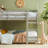 Contemporary Solid Wood Twin over Twin Bunk Bed-1520451765
