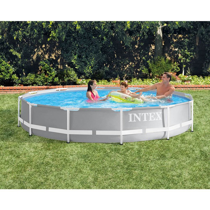 Plastic Round Frame Set Pool 30'' H x 144'' W x 144'' L