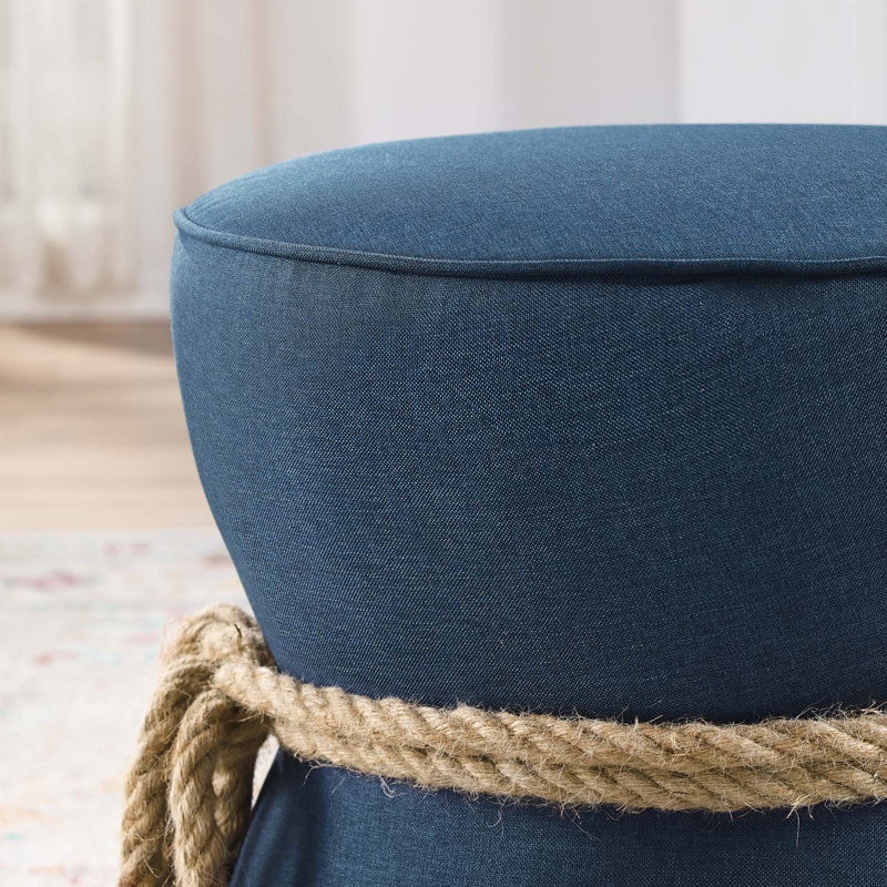 Repose-pieds Beat Nautical Rope, Polyester bleu