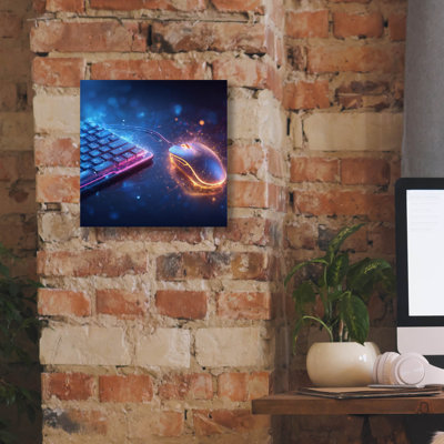  'Radiance Mouse And Keyboard' by Ann Klee Canvas Wall Art, 12" x 12"