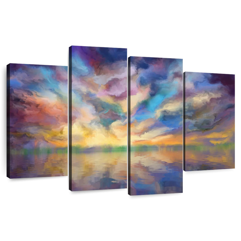Couleurs du crépuscule Avery, H 42 po x l 68 po