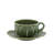 Cabbage Earthenware Teacup and Saucer
