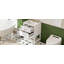 Meuble-lavabo de 24 po avec lavabo en céramique, armoire de salle de bain avec deux tiroirs à fermeture en douceur et une tablette ouverte-931485404