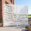 Panneaux de clôture autoportants en acier H 183 cm x 120 cm avec treillis en métal pour terrasse, balcon, cour, piscine, pièce intérieure-69478583-121900080-131079740