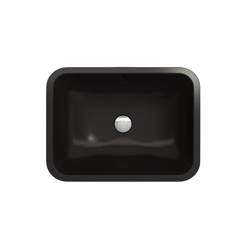 Scala 21.65'' L Bathroom Sink, Matte Black