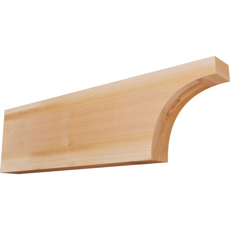 Queue de chevron lisse Huntington, Cèdre rouge, H 10 po x l 36 po x P 3,5 po