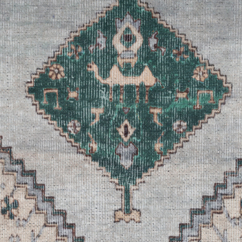 Carya Vintage Look Cotton Area Rug, Rectangle 190 x 280cm