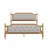 Traditional Style Bed Frame with Upholstered Headboard,No Box Spring Needed-766453538-766453531
