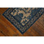 Small Artistic Scatter Size Antique Chinese Ningxia Blue and White Color Rug