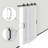 56 * 80 Bypass Barn Door-White Primed Solid Core Sliding Barn Door With Installation Hardware Kit/No Assembly Required-114625343