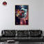 Art astronaute sur toile, art floral moderne par Notoriart-104326347-112213239