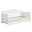 Lit de jour moderne simple en bois avec lit gigogne et canapé-lit-755339175