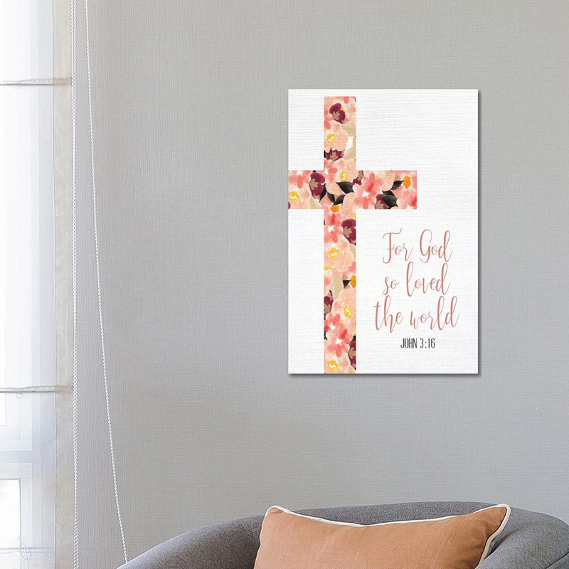 For God So Loved by Kimberly Allen - Print on Canvas, 66.04cm H x 45.72cm W x 3.81cm D, Wrapped Canvas