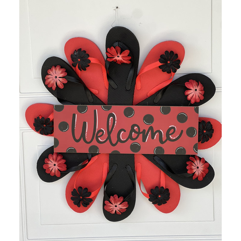 20" Wreath Ladybug Décor
