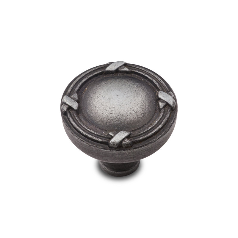 CK Series 1 1/4" Diameter Mushroom Knob, Distressed Nickel