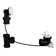35" Cable Drive Bathtub Pop-Up Drain Trim with Ball Joint Rotary Overflow and Sch. 40 ABS Fittings