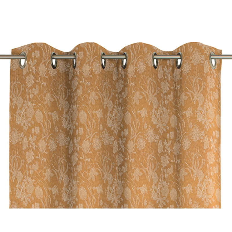 Micheal Pencil Pleat Opaque Curtains, 145cm Width x 145cm Drop, Curry
