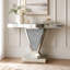 39.17'' Glass Top Console Table