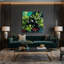 Légumes, aubergine, art mural gris sur toile-1398312435