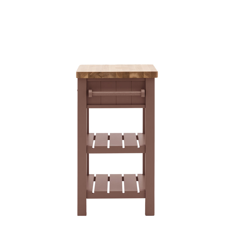 Chenise Solid Wood Butcher Block, Pink