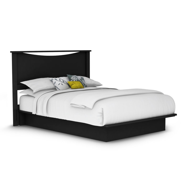Lit plateforme grand Step One, Noir
