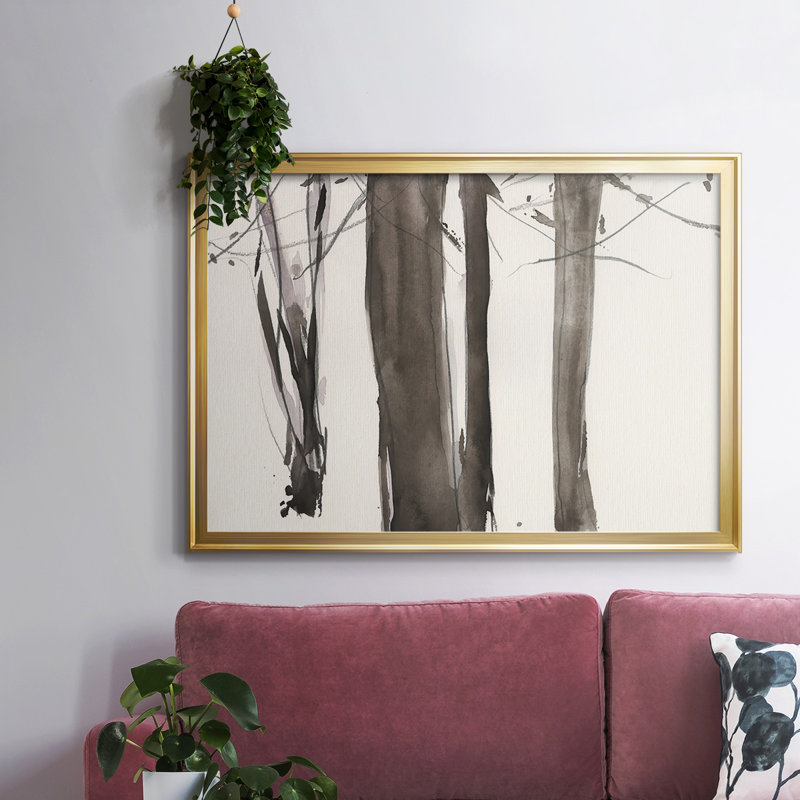 Under the Winter Tree, toile tendue avec châssis en I, Or, H 18 po x l 26 po x P 1,5 po