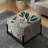 Enchanted Lotus Gardens Botanical Pattern - Floral Square Ottoman