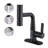 Waterfall-style Kitchen/bathroom Faucet With Pull-down Shower Head, Single Handle And 360° Rotating Stainless Steel Single Hole Or 3-hole Kitchen Sink/bathroom Faucet.-108230430