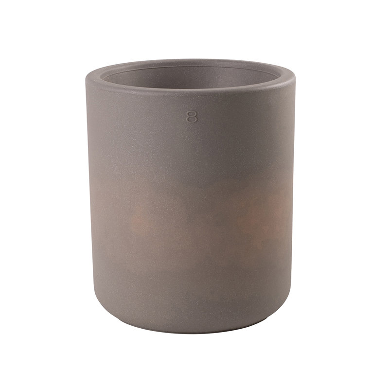 Maisy Pot Planter, 45cm H x 39cm W x 39cm D, Taupe