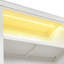 Bibliothèque en bois avec bande lumineuse et tablettes réglables-129936492