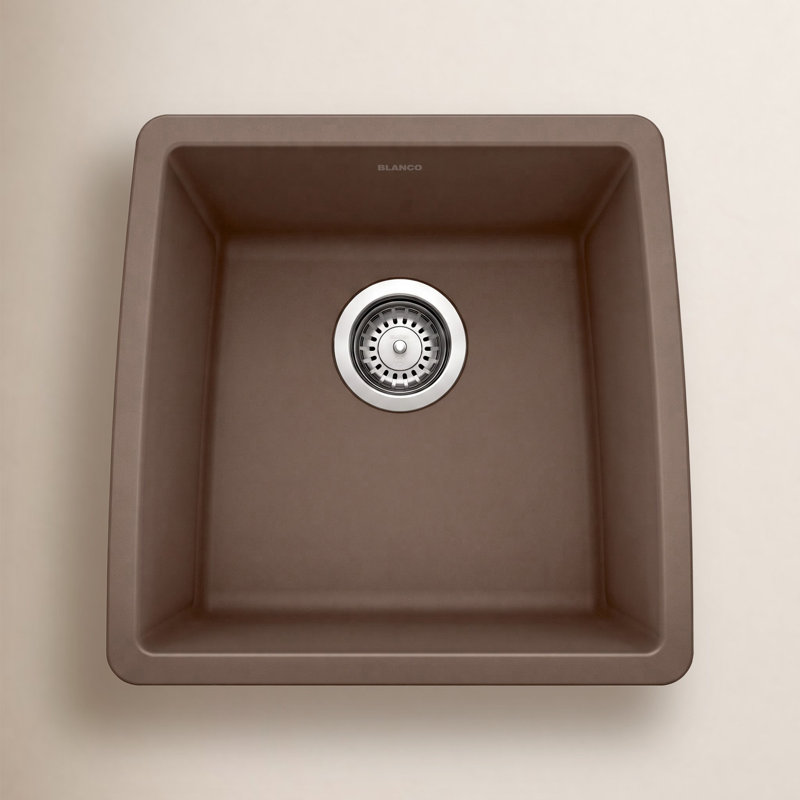 Performa Silgranit 17" Undermount Bar Sink - Café, Café Brown