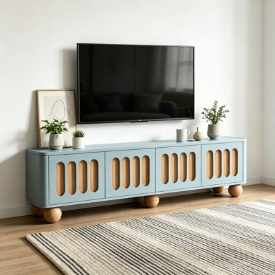 Simple and Artistic Blue TV Cabinet