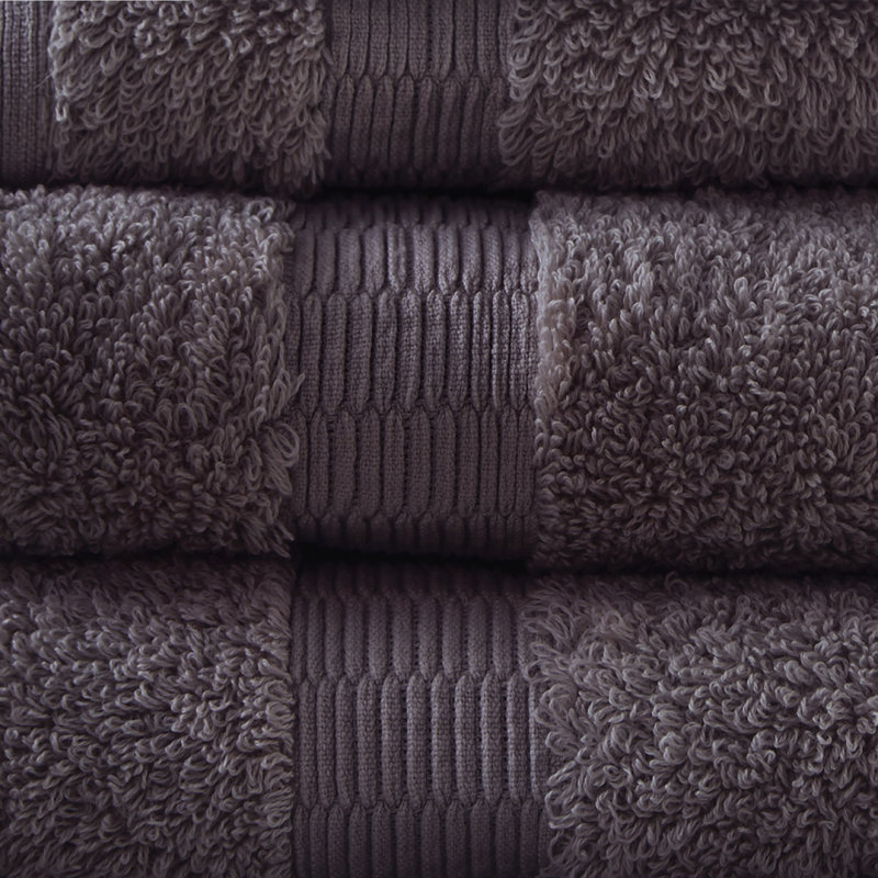100% Egyptian-Like Cotton 6 Piece Towel Set, Purple