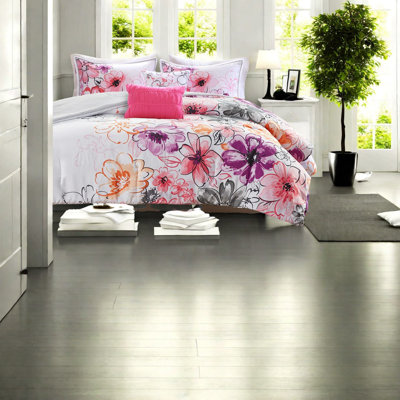 Floral Polyester Bedding Sets, Modern Style For Home