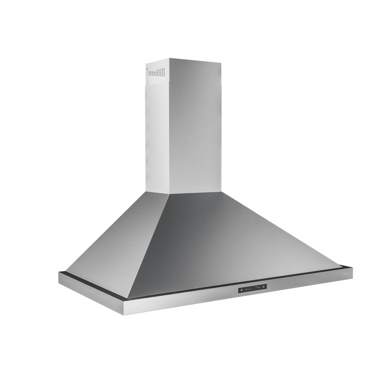 Hotte murale Zephyr Ombra 36 pouces 600 CFM, Argent argent