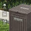 Boîte de livraison 48 gallons pour l'extérieur - Rangement en résine imperméable et verrouillable pour porche, patio et bord de la route-130784827