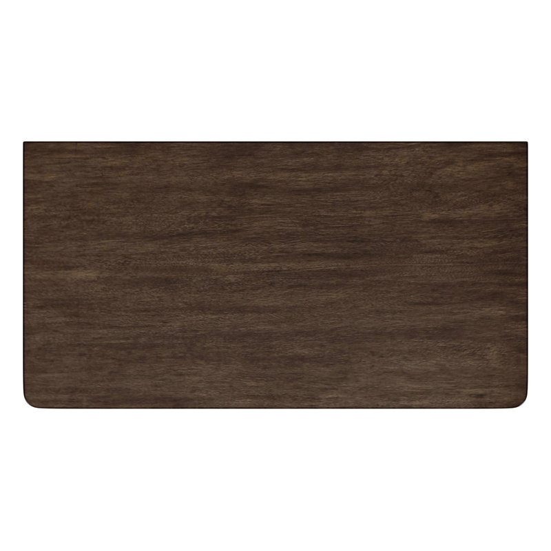 Lennon 3 Drawer Rounded Leg Dresser, Dark Brown
