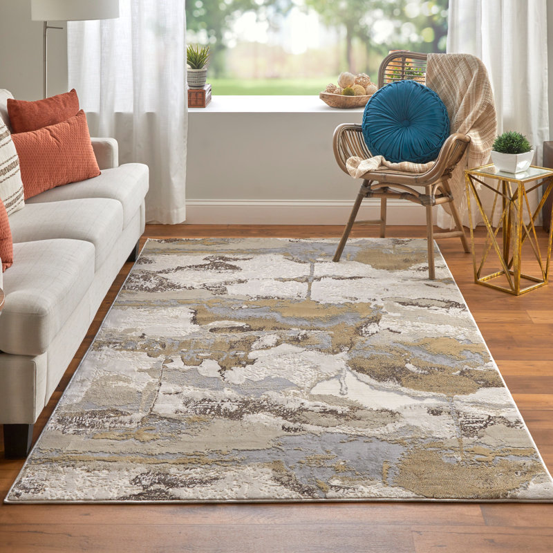 Shabari Abstract Indoor Rug, Rectangle 9'2" x 12'