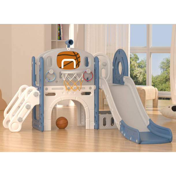 Suteck 9 in 1 Toddler Slide, Kids Slide with Climber Outdoor Indoor ...