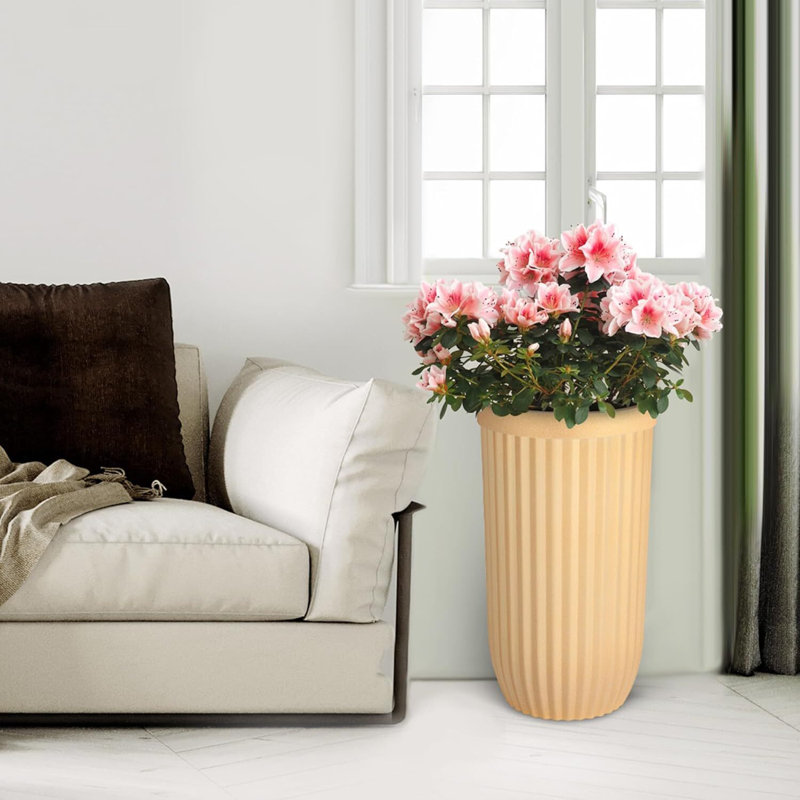Planters With A Water Level Monitor, Self Watering System And Wheels, Medium Flower Pots For Living Room, Bedroom Office, Patio, Porch, Garden