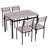Stark 4 - Person Four Leg Base Dining Set