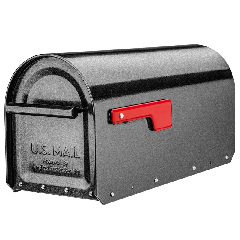 Sequoia Post Mount Mailbox Pewter, Pewter